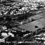 Aerial photo 1967 showing Rugby Park and Intermedaite School